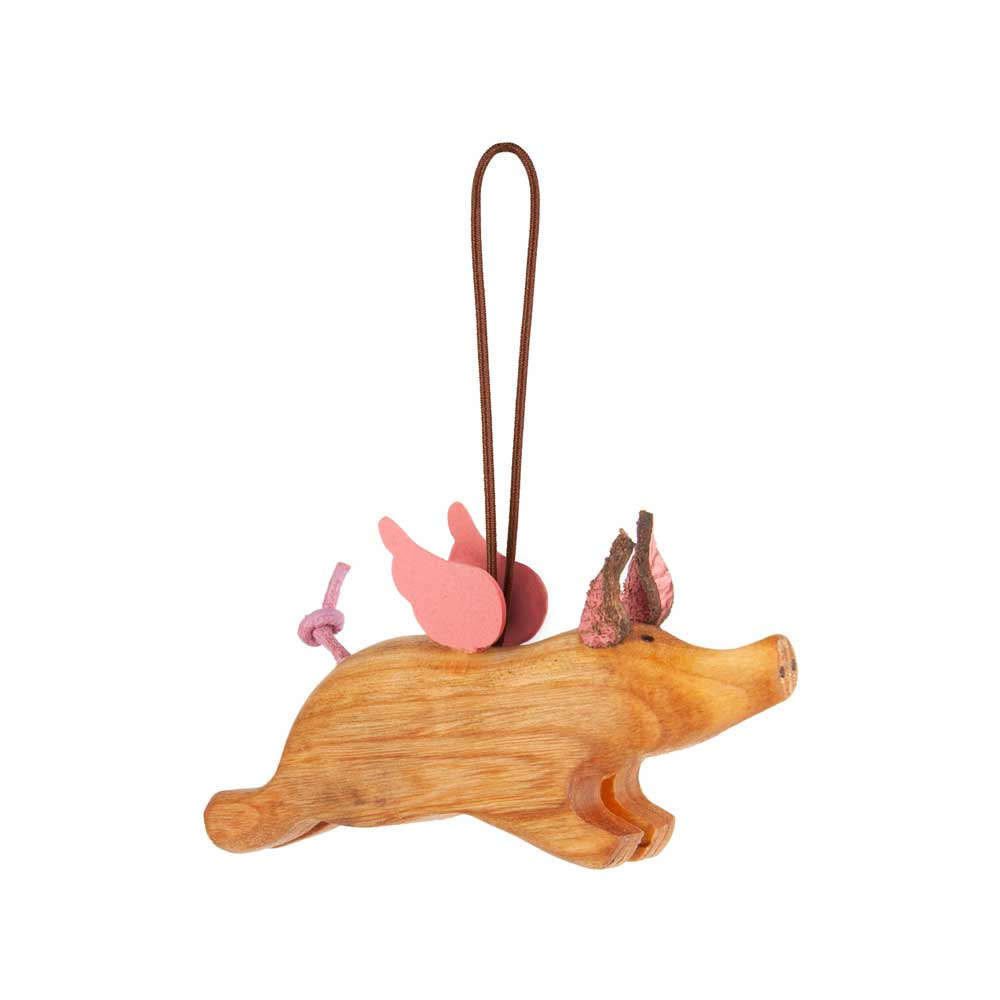 Glücksschweinchen Gundula, fliegend