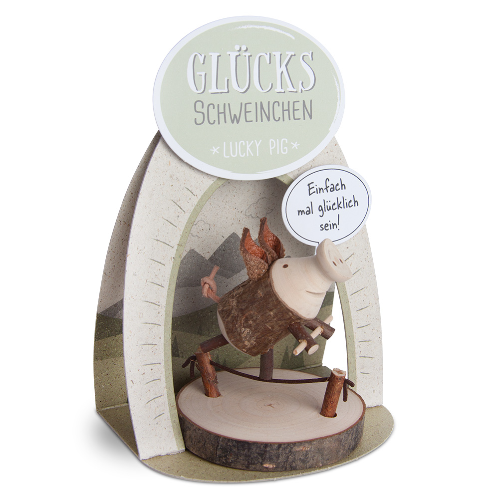 Glücksschweinchen Seiltänzerin: "Einfach mal..."