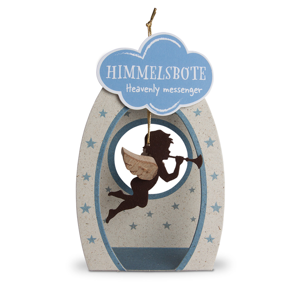 Himmelsbote - Rost-Engel mit Trompete