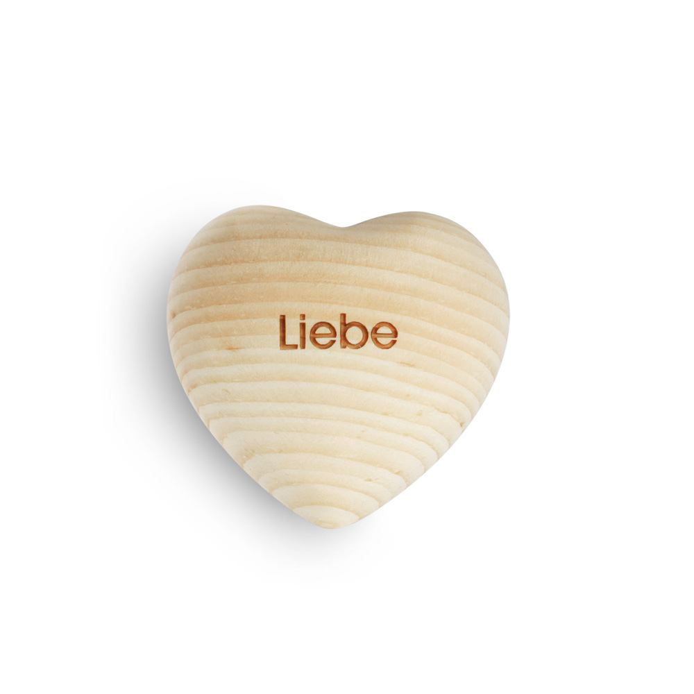 Zirbenholzherz "Liebe"