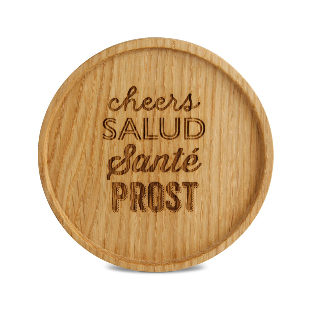 Untersetzer "cheers SALUD Santé PROST"