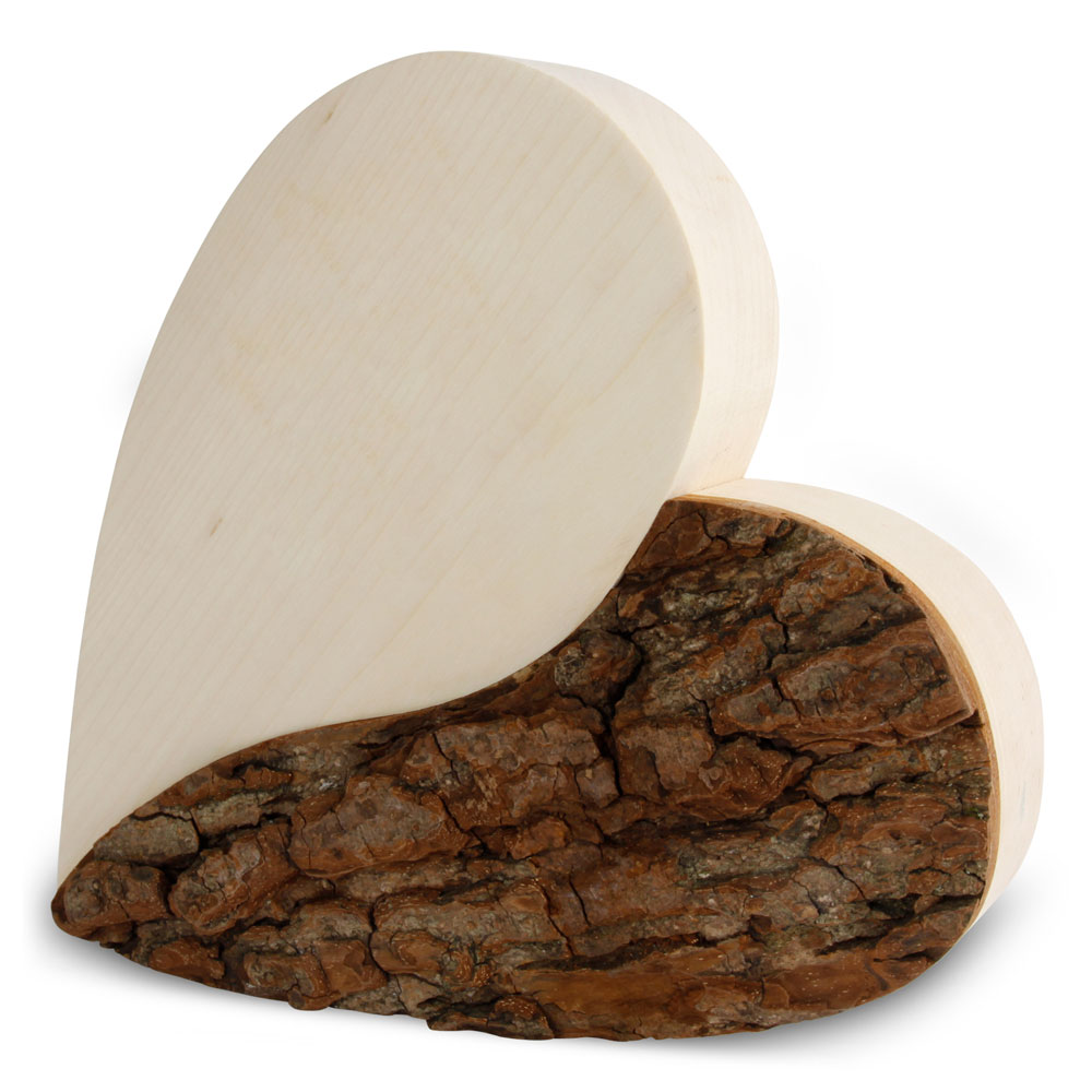 Rindenherz Yin-Yang Gr. 4 ohne Gravur