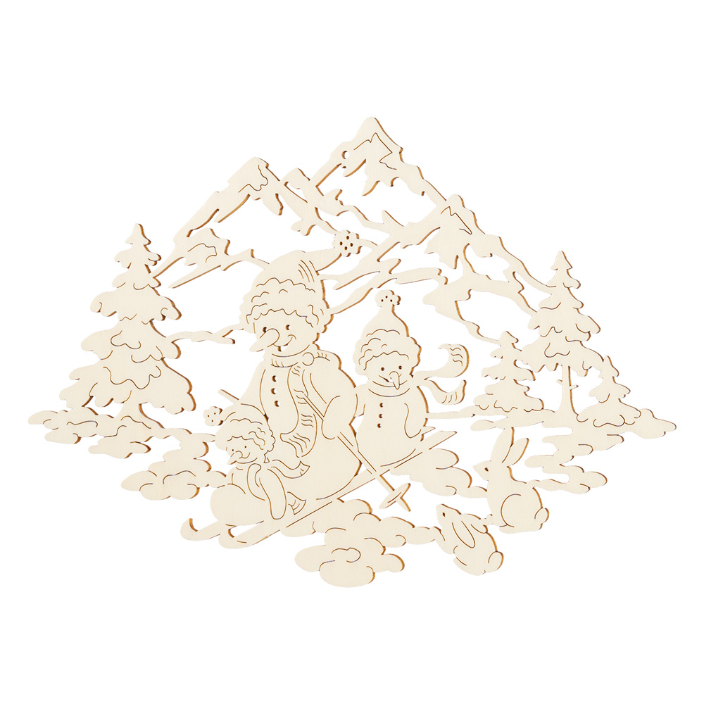 Fensterbild: Schneemänner