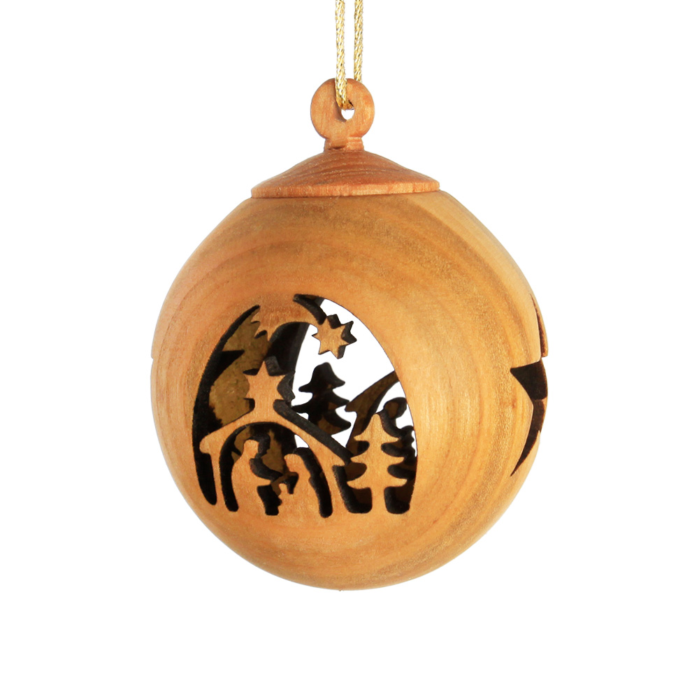 Weihnachtskugel Motiv: Krippe