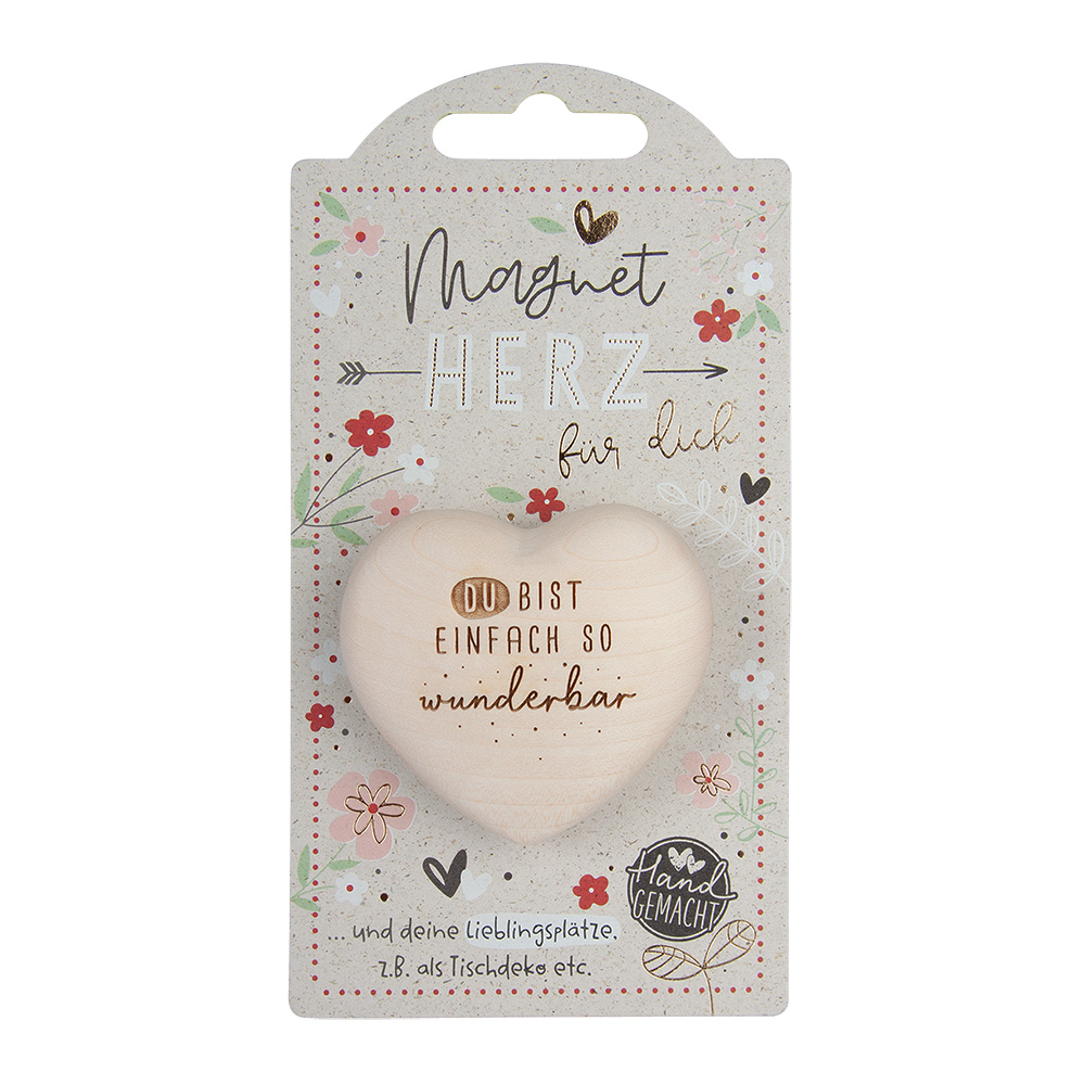 LovelyHearts - mit Magnet: "Du bist einfach so..."