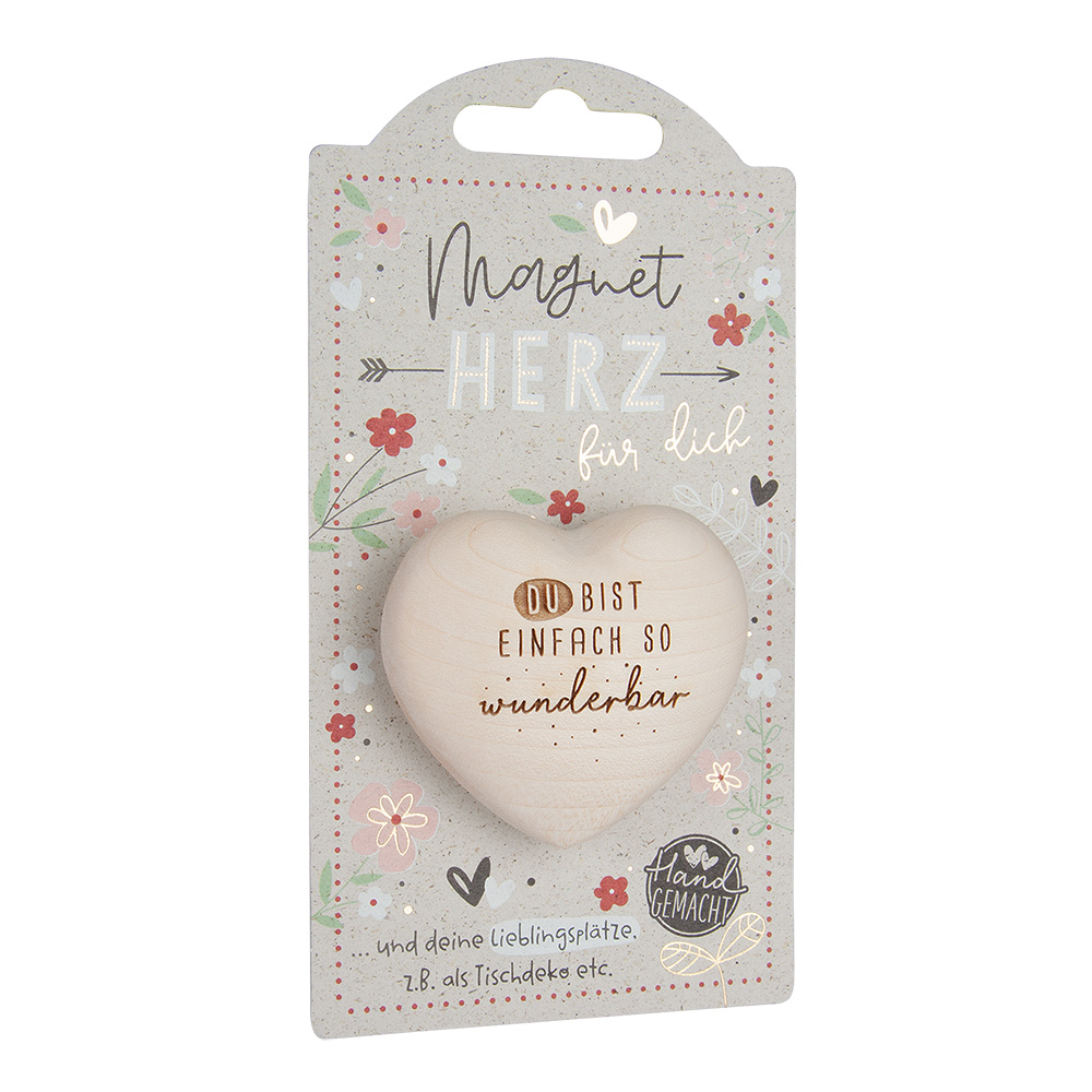 LovelyHearts - mit Magnet: "Du bist einfach so..."