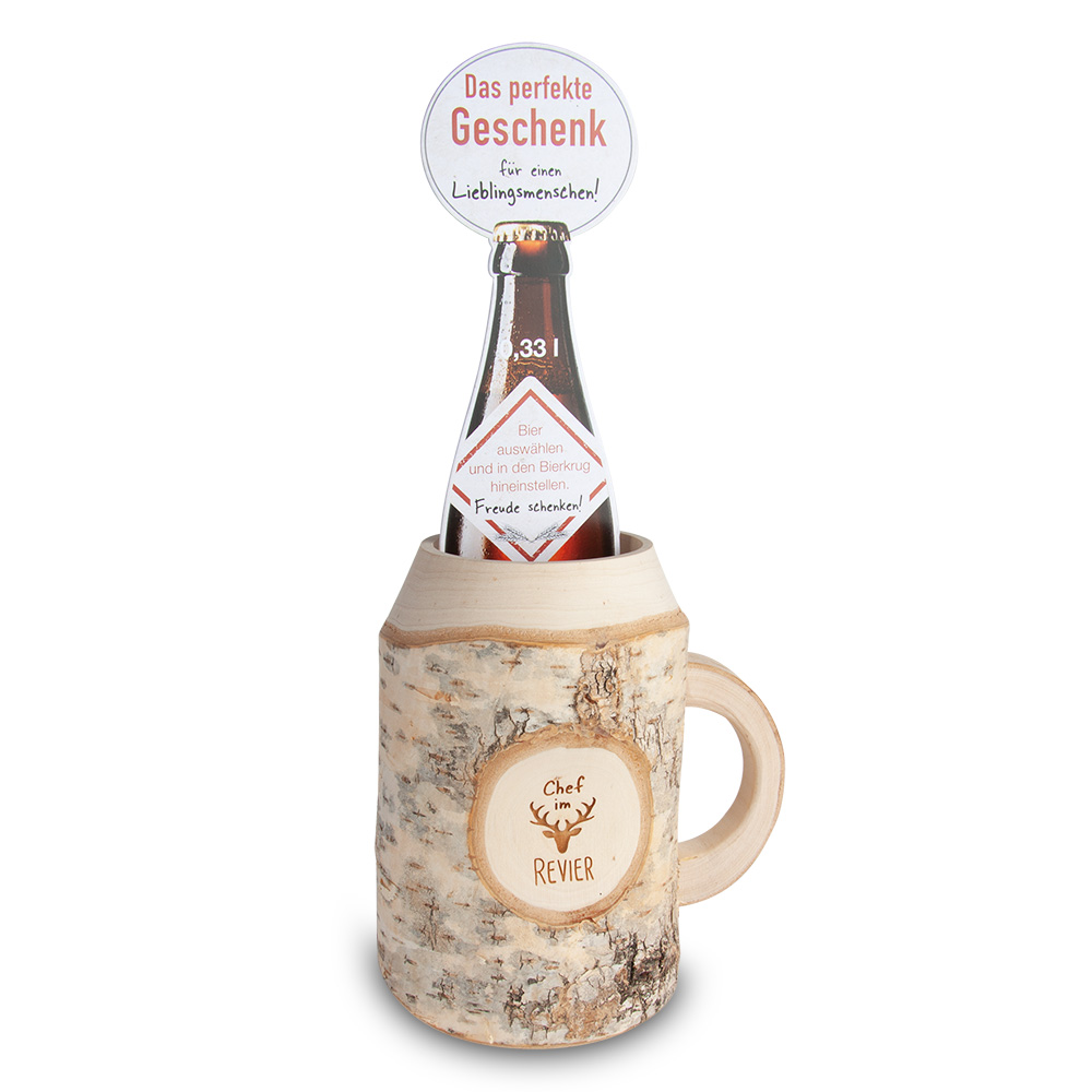 Bierkrug 0,3 ltr "Chef im Revier"