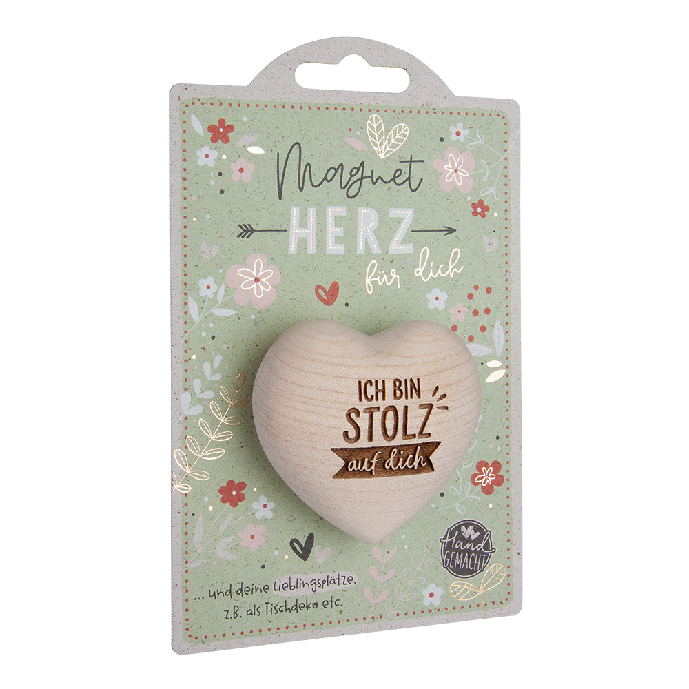 LovelyHearts - mit Magnet: "Ich bin STOLZ auf..."