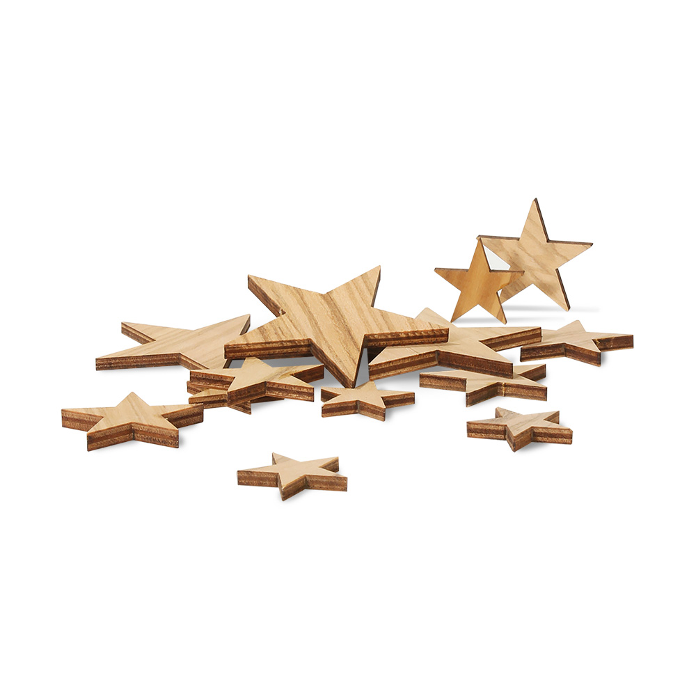 Sternenstreu (3x groß, 6x mittel, 6x klein)