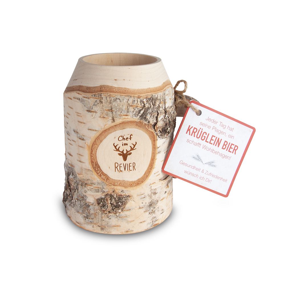 Bierkrug 0,3 ltr "Chef im Revier"