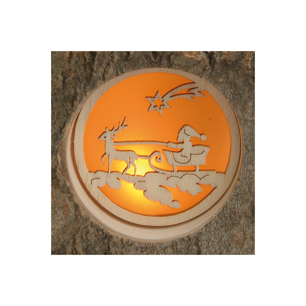 Stimmungsleuchter Gr. 1 mit 3 Weihnachtsmotiven