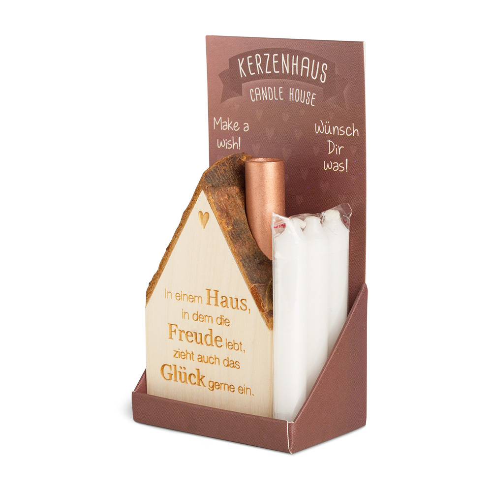 Kerzenhäuschen: "Hier wohnt das Glück"
