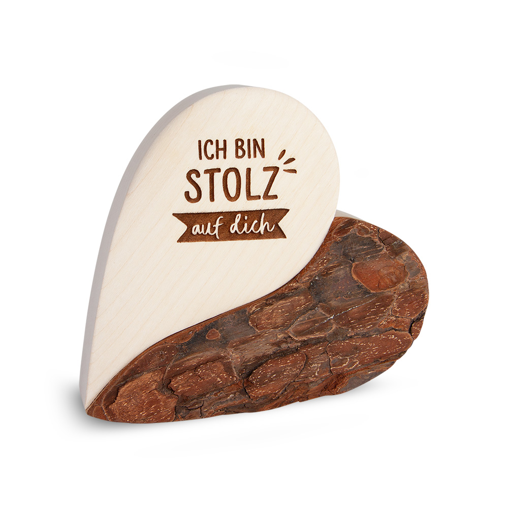 Rindenherz Yin-Yang Gr. 2: "Ich bin stolz auf..."