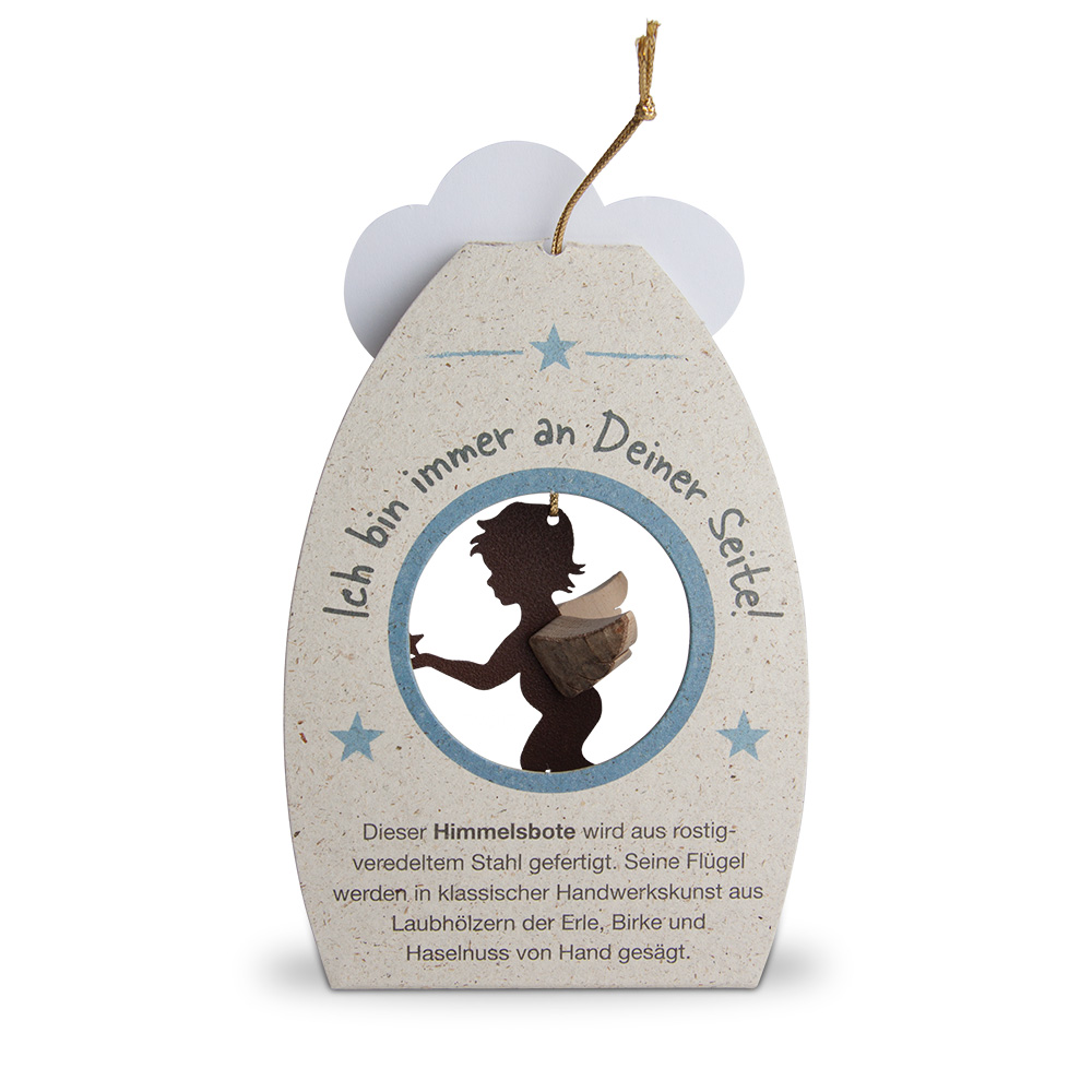 Himmelsbote - Rost-Engel mit Pfeil und Bogen