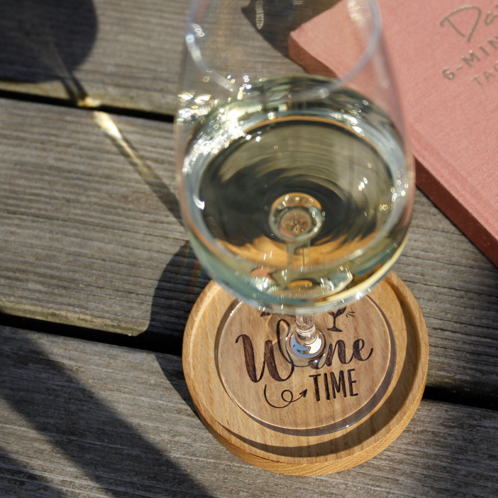 Untersetzer "zu vino sag ich nie no"