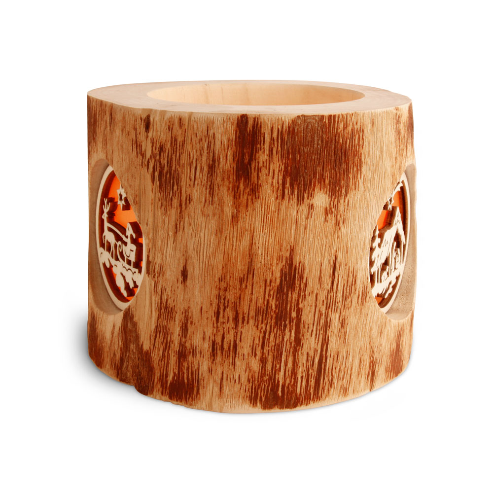 Stimmungsleuchter Gr. 1 ohne Rinde 3 Weihnachtsm..