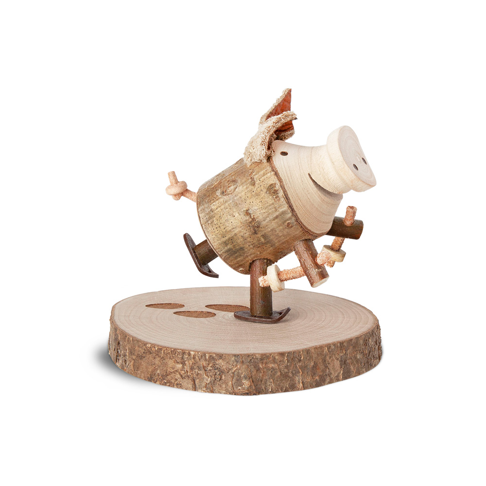 Glücksschweinchen Schneeschuhwanderer: "Viel..."