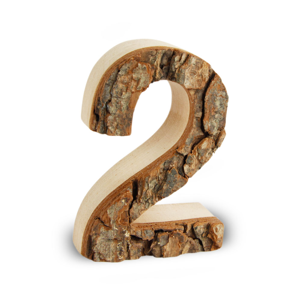 Holzzahl mit Rinde: 2