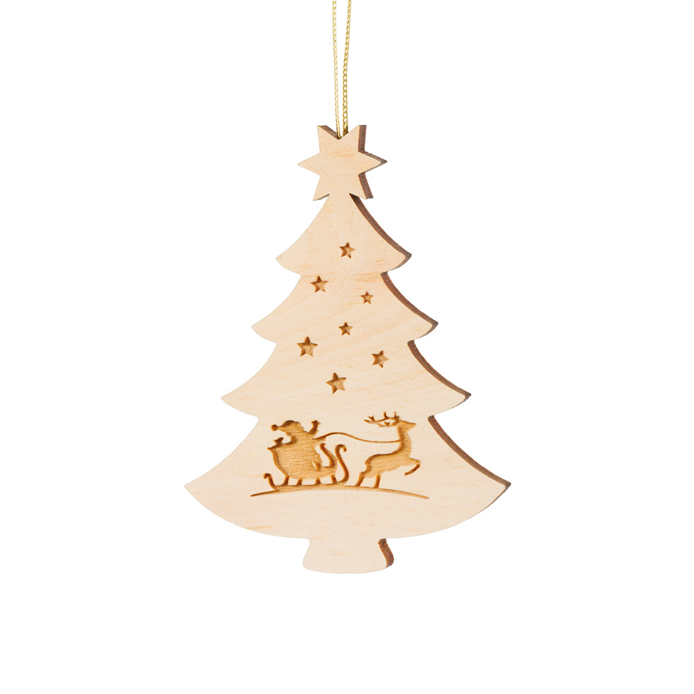 Anh. Zirben-Weihnachtsbaum: Schlittenfahrt