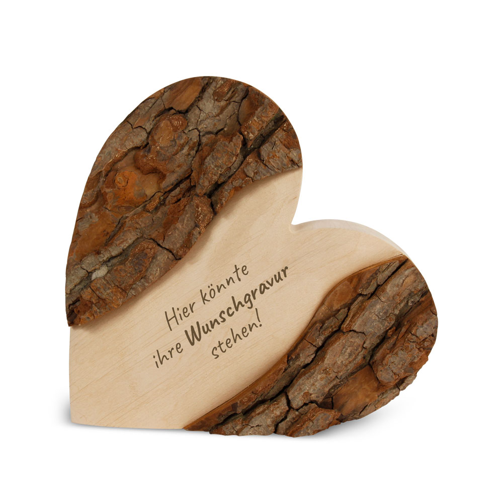 Rindenherz ohne Gravur