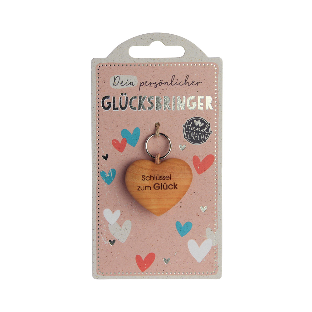LuckyKeys: Herz flach "Schlüssel zum Glück"
