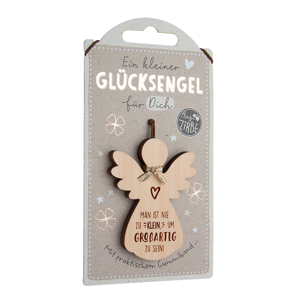 LuckyAngels - Engel aus Zirbe: "Man ist nie zu..."