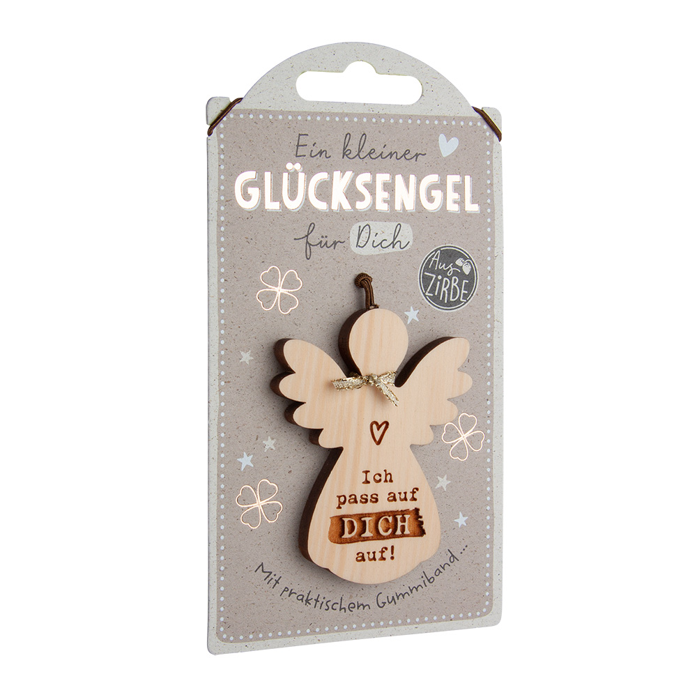 LuckyAngels - Engel aus Zirbe: "Ich pass auf..."