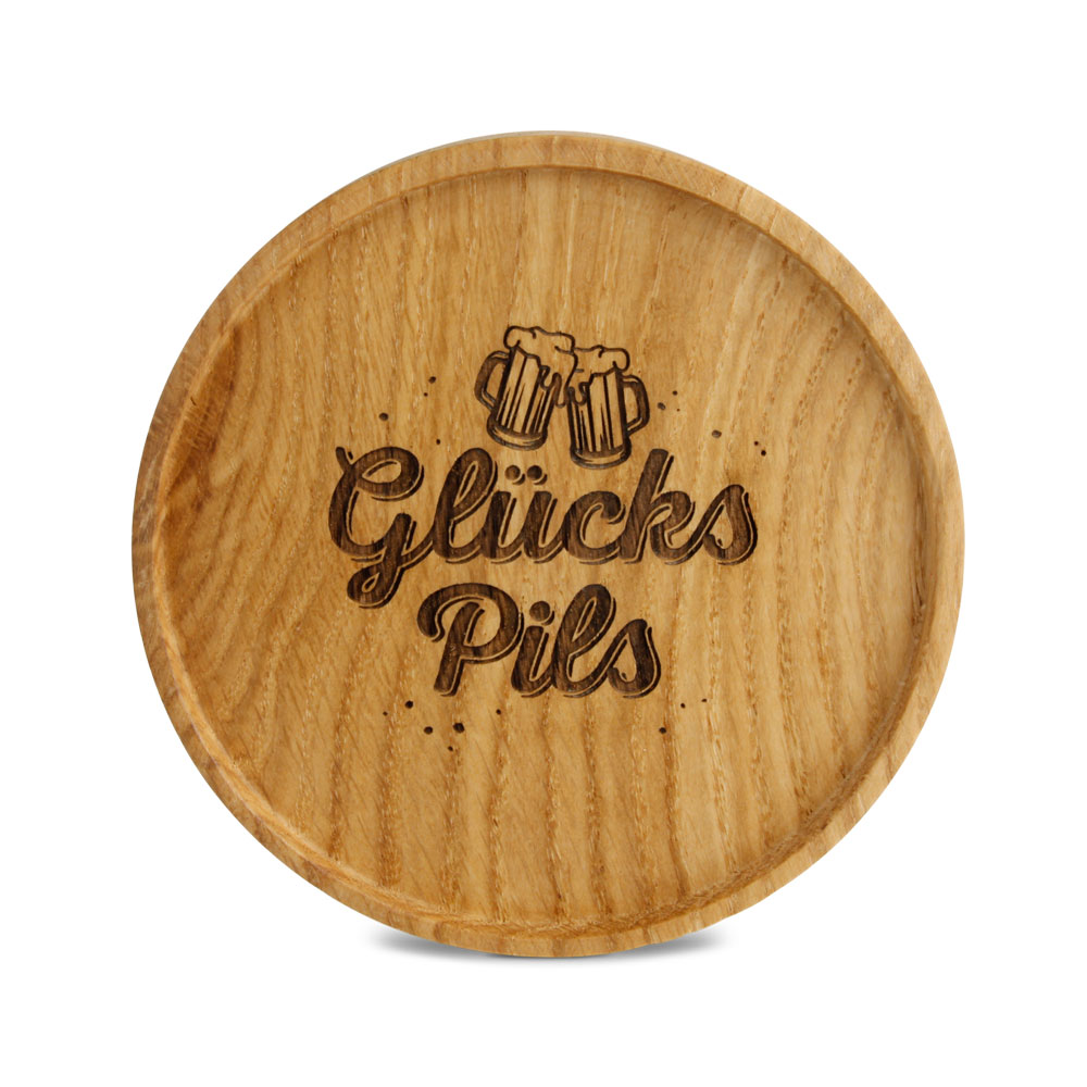 Untersetzer "Glücks Pils"