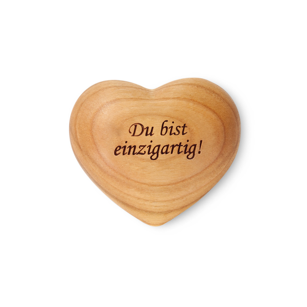 Herz symmetrisch Gr. 1: "Du bist einzigartig!"