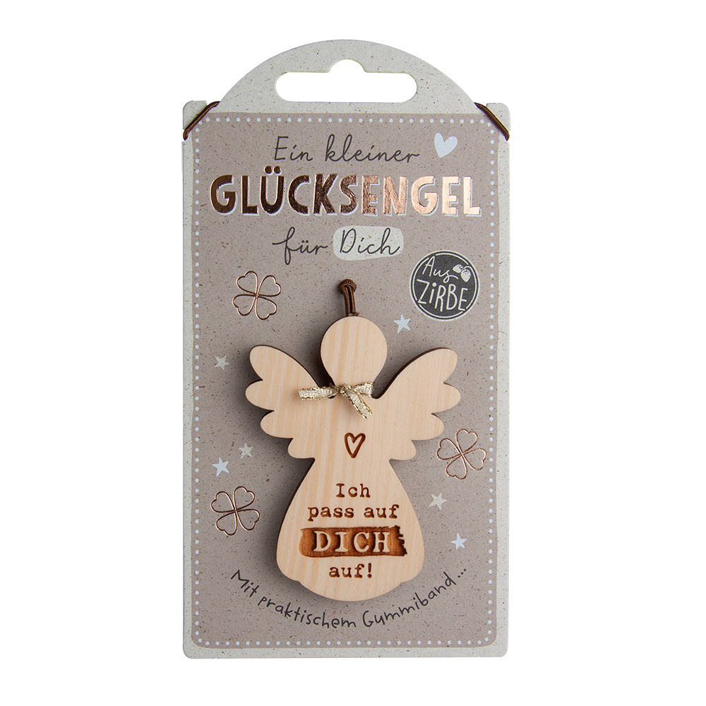 LuckyAngels - Engel aus Zirbe: "Ich pass auf..."