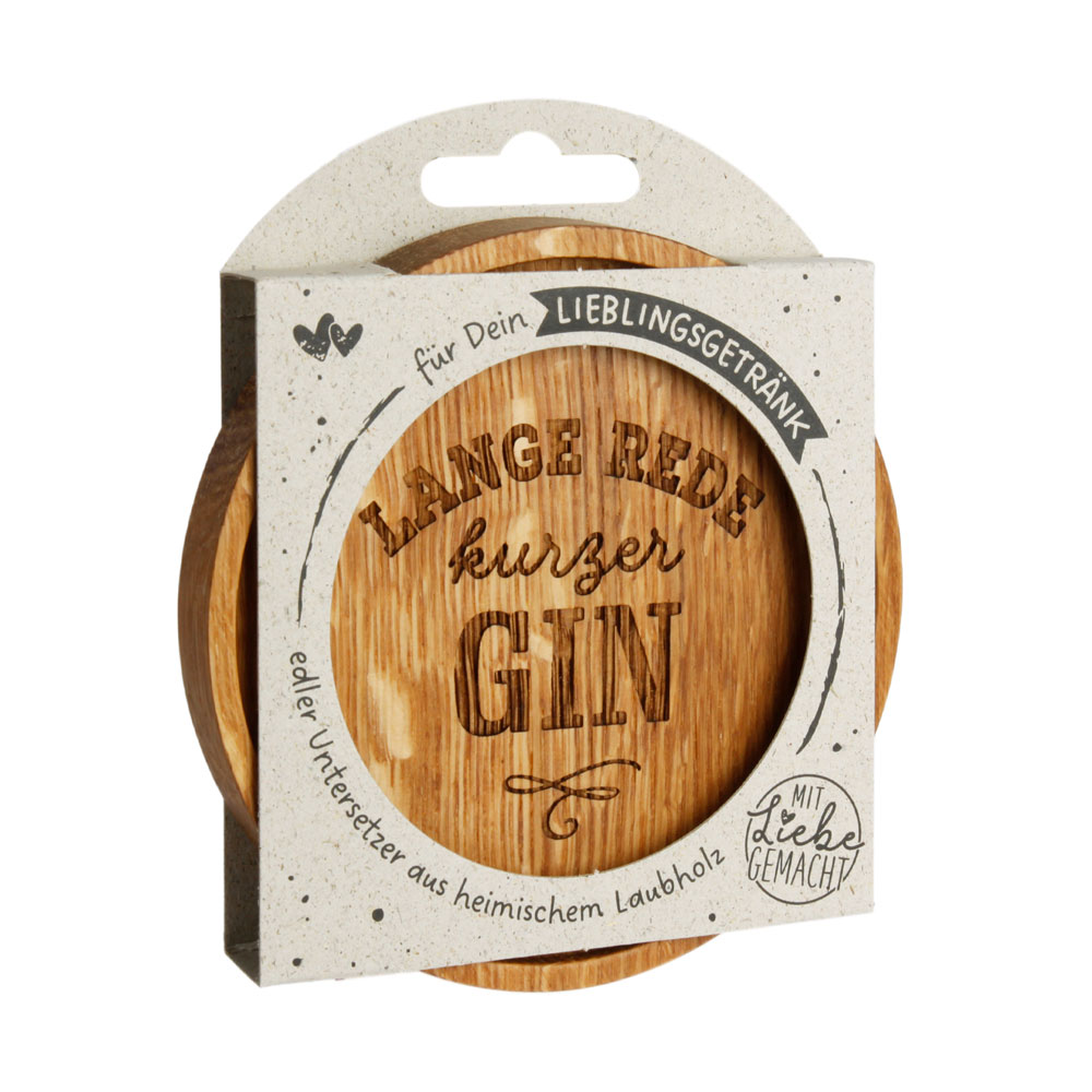 Untersetzer "Lange Rede kurzer GIN"