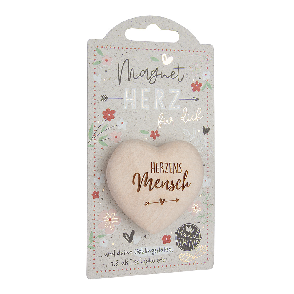 LovelyHearts - mit Magnet: "Herzensmensch"