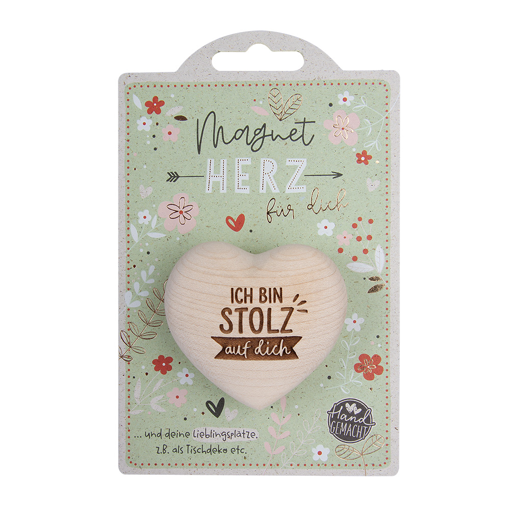 LovelyHearts - mit Magnet: "Ich bin STOLZ auf..."