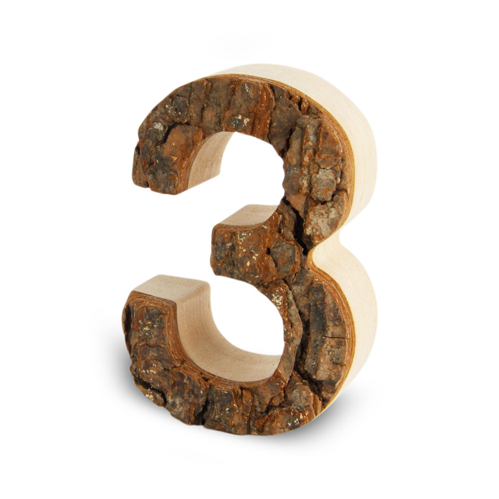 Holzzahl mit Rinde: 3