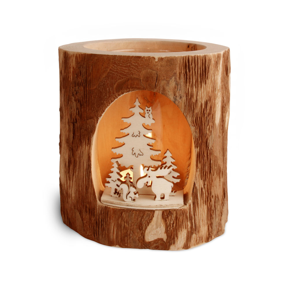 Stimmungsleuchter ohne Rinde, 3D: Elch