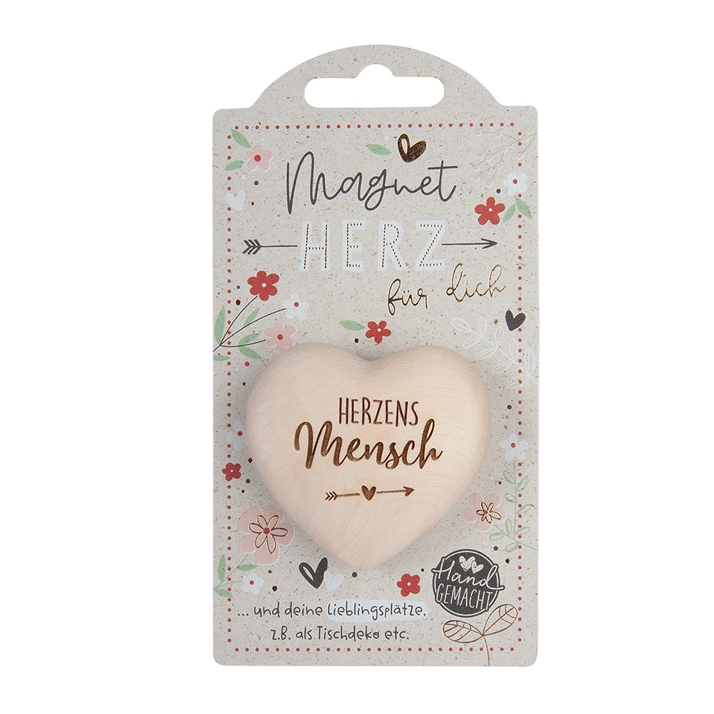 LovelyHearts - mit Magnet: "Herzensmensch"