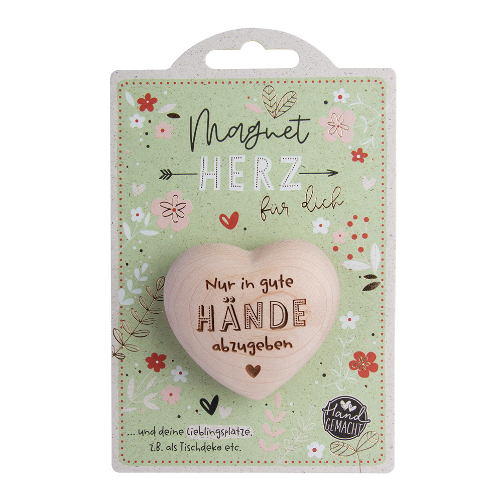 LovelyHearts - mit Magnet: "Nur in gute Hände..."
