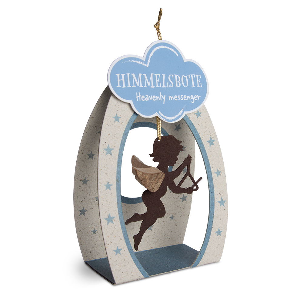 Himmelsbote - Rost-Engel mit Triangel