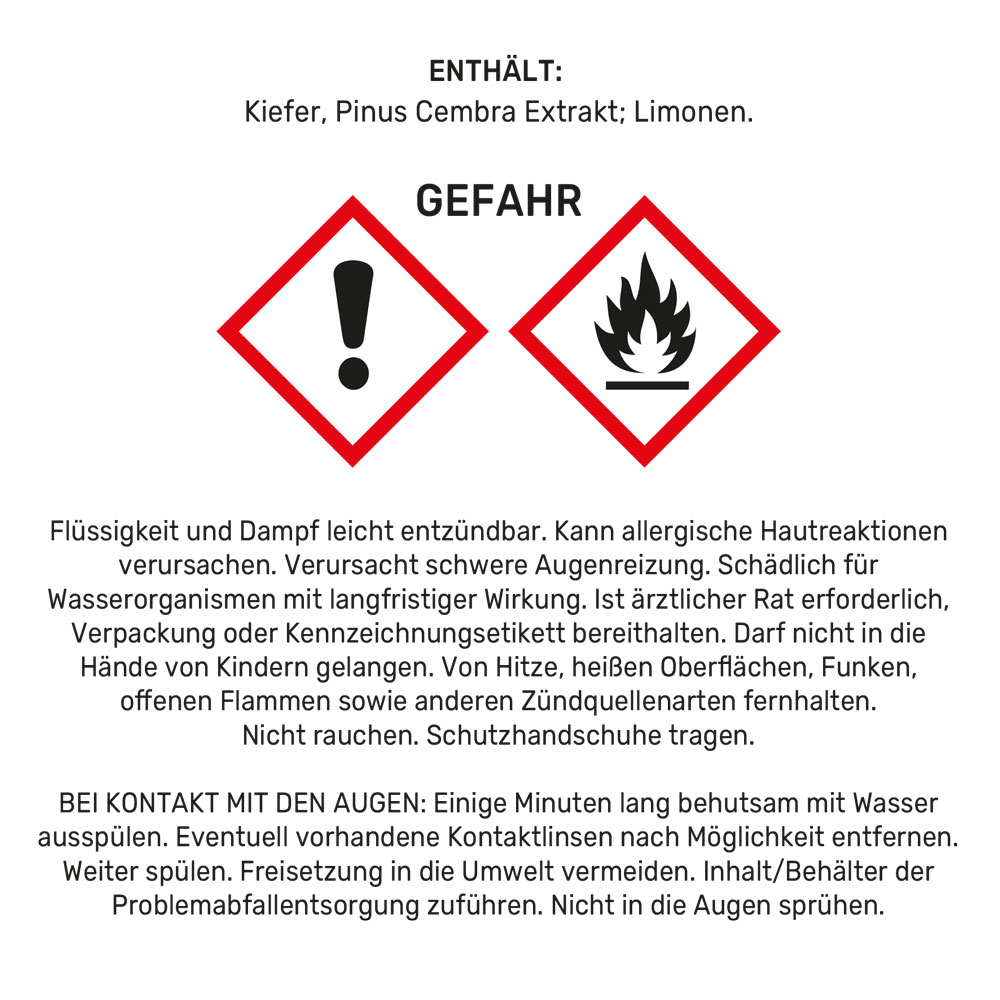 Duftspray Zirbe, 30 ml